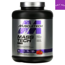 머슬테크 매스 게이너 엘리트 딸기 6파운드(2.72kg), 바닐라케이크