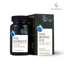 비타민하우스 파이토 멀티비타민 포맨 1 300 MG X 60정 X 4병 판토텐산 셀렌 비타민B