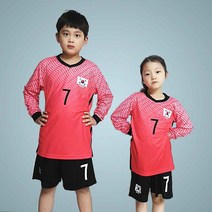 손흥민유니폼 토트넘 유니폼 반팔 상하의 세트 아동 시니어 축구 유니폼+태극기 증정 한국을 응원하다