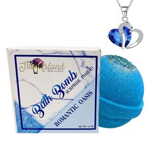 The Island Bath & Body 하트 목걸이가 달린 주얼리 배쓰밤 - XL- 미국산 (키스 키스) 337377, Romance