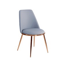 로얄다이아 써클체어 클래식체어 로즈골드프레임, 써클체어-그레이, 1개