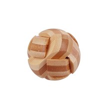 큐브 매직 볼 두뇌 티저 지능형 조립 나무 3D 퍼즐 게임, Football lock-054