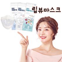 투명마스크 립뷰 행사용 방청객용 입보이는 마스크, 세트(S10입), 10개, 1개
