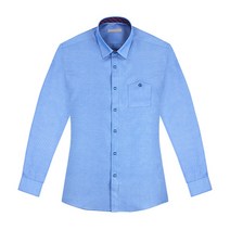 제이제이옴므 리서 포인트 포켓 블루 드레스셔츠 J101RF1SH165