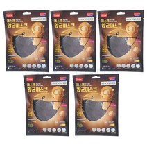 에스엠 향균구리마스크 블랙 목걸이포함 (COPPER), 그레이, 5개
