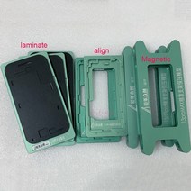 휴대폰 수리도구 매직 소프트 라미네이션 금형 7 인치 lcd는 삼성 호환 가장자리 곡선 전화 화면 수리를위한 패드를 Refurbish, 한개옵션1, [18] 12 12pro Magnetic
