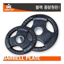 아미쿠스 - 블랙 중량 바벨원판 2.5KG/홀지름Ø50, 아미쿠스 블랙 중량 바벨원판 2.5KG