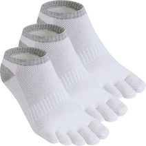 일본 발가락 양말 순면 다섯 손가락 144 바늘 크루 냄새 방지 통기성 로우 컷 발목 캐주얼 남성 여성 토삭 3팩 화이트 3팩 Medium Short