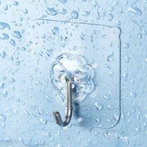 다네코 코리아 8개 초강력 접착 멀티 후크 접착식걸이 매직후크 접착걸이 접착후크 8p, 투명