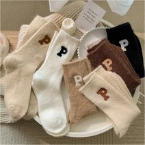[세인트이브] PPP6 6종 레트로 트랜드 따숨 니트양말