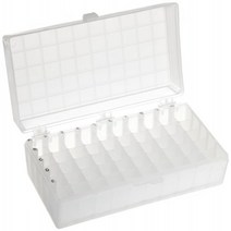 Heathrow Scientific 120032Natural Polypropylene 50-Well Microtube Storage Box 141mm Length x 92mm W, 1, Natural