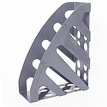 심플 플라스틱 책꽂이 파일꽂이 외부패널 타공구조 인덱스 네임택, 네이비