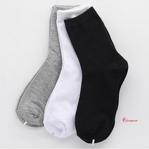 SPRa_여성중학생 삭스5켤레 매일중목무지 고등학생면양말 산모 발목편한 여자 세트 검정 흰양말 여중생 흰색 여학생xyz270