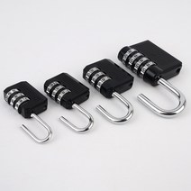 비밀 번호 자물쇠 헬스장 비번 독서실 시건 장치 도서관 다이얼 락 암호 B, 3단-대