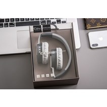 원래 CA018 편안한 무선 음악 스포츠 금속 BT 헤드폰, 03 Gray