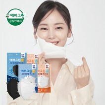 [에버그린] 2D 새부리형 KF80 중형 화이트 25매, 새부리형 KF80 화이트 중형 25매