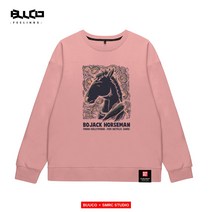 시밀러룩 BoJack Horseman유럽미국 애니메이션 마 난보 잭 동일타입 반팔 T셔츠남성 여름 커플옷 유행브랜드