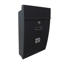 니아이몰 우편함 전원주택 무인 비밀번호벽걸이우체통, 블랙+화이트 ver2