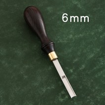 목형 가죽재단 DIY 패턴 커터 프레스 절곡 철판 가죽공예 도구가죽 프렌치 에지 스카이빙 넓은 입 leathercraft beveler diy 얕은 스카이빙 트리밍 공예 절단, 6mm 1개
