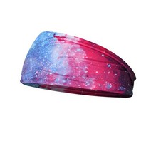 보헤미아 와이드 스트레치 여성용 머리띠 요가 스포츠 터번 Boho Tie Dye Running Head B Sweatbs, 18
