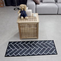 (리앤데코) 헤링본 주방매트 45x110cm, 차콜