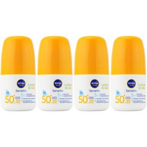 니베아 베이비 센서티브 SPF 50+ 선 롤러 50ml 4개