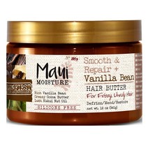 [정품] Maui Moisture Smooth & Repair 바닐라 빈 헤어 버터 12온