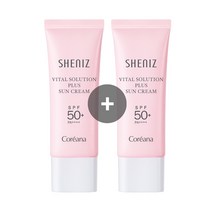 [백탁없는 순한 100% 무기자차] 코리아나 쉬니즈 바이탈 솔루션 선크림 SPF50+PA++++ 2개
