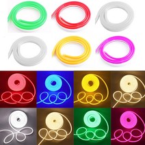 지아이비 LED 네온플렉스 줄조명 아트네온 간판 및 간접 조명 12V 5M, 5M LED 네온플렉스 8(W)X16(H)mm, 오렌지