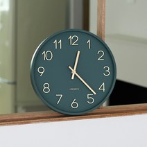 레벤데코 가벼운 인테리어 무소음 거실 뉴베이직 벽시계, 스노우 화이트