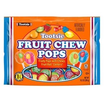 Tootsie Pops 투시팝 후르츠 츄 팝스 막대 사탕 289g 투시롤 캔디 Fruit Chew, 1개