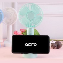 [후니케이스] 아크로 휴대용 선풍기 acroF2 핸드폰 거치용, 색상 블랙