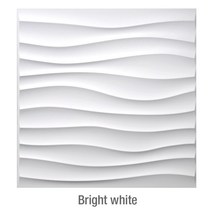 30x30cm 벽 혁신 3D 패널 스테레오 웨이브 스톤 다이아몬드 자기 접착 타일 스티커 거실 화장실 3d 월, [11] Bright white