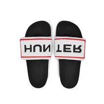 헌터 MEN 오리지날 테리 타월링 로고 슬라이드 - 화이트 MFD9022MASWHB