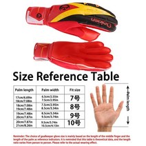 축구공4호 미끄럼 방지 골키퍼 장갑 두꺼운 라텍스 축구 손가락 보호 성인 및 주니어 신제품, 7.L No. 9