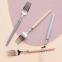 시에르 설렘 시에르 설렘 디너포크 2P, 화이트+베이지