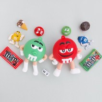 엠엔엠즈 m&m 초콜렛 입체 신발장식 악세사리 파츠 이니셜 세트 (11pcs)
