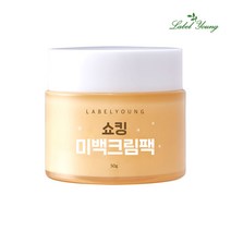 라벨영 쇼킹 미백 크림팩, 50g, 1개