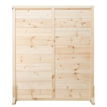 아이베란다 레드파인 라인 원목파티션 칸막이 가벽 사무실 거실 파티션, 라인 파티션 1000x2000mm(지지대별도)