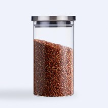 실리콘 패킹 열탕소독 가능 데이아트 내열유리 밀폐 보관용기- 잡곡 / 견과류 / 사탕 / 원두커피 or 차 / 식재료 보관