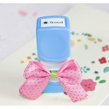 이안 컬러 미니 네임스탬프 만년스탬프 책도장, A폰트, 하늘_보라