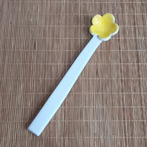 코일링 한송이 도자기 티스푼 노랑 티숟가락 차숟가락