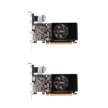 그래픽카드 2060 데스크탑 컴퓨터용 게임 비디오 카드 GT610 1GB 그래픽 810MHZ HDMI 호환 VGA 게임용, [01] 2 PCS, 1.2 PCS
