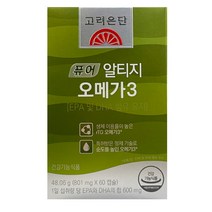 고려은단 퓨어 알티지 오메가3 업그레이드 801mg x 60캡슐, 상세페이지 참조, 상세페이지 참조