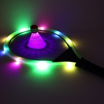 야광 LED 빅배드민턴 빅민턴 라켓 셔틀콕 야외, 오렌지