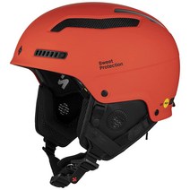S Sweet Protection Trooper 2Vi MIPS 스노우보드 및 스키 헬멧 - 조절 가능한 통풍구가 있는 프리라이딩을 위한 고급 보호 장비 매트 버닝 오렌지 미디