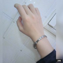 가바바 남성 심플한 와이어 매듭 팔찌 G43043 + 상품권 무료 증정