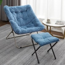 릴렉스 침대의자 휴식의자 안락의자 1인용안락의자, 블루