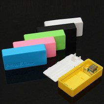 파워뱅크 자작배터리 캠핑용배터리 5600mAh 2x18650 USB 보조베터리 외부 백업 배터리 충전기 아이폰 sumsa, 01 보편_02 Black