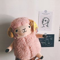 양인형 양쿠션 동물인형, 핑크, 65cm